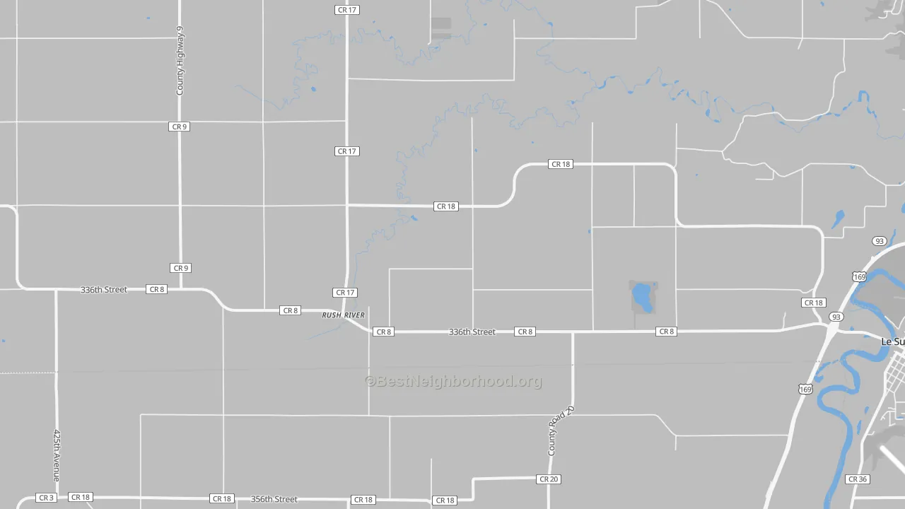 Transit Grade map of Rush River, MN