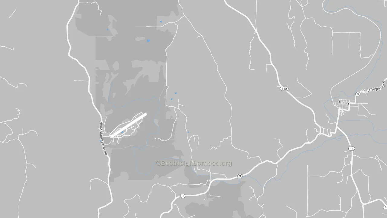 Transit Grade map of Rushing, AR