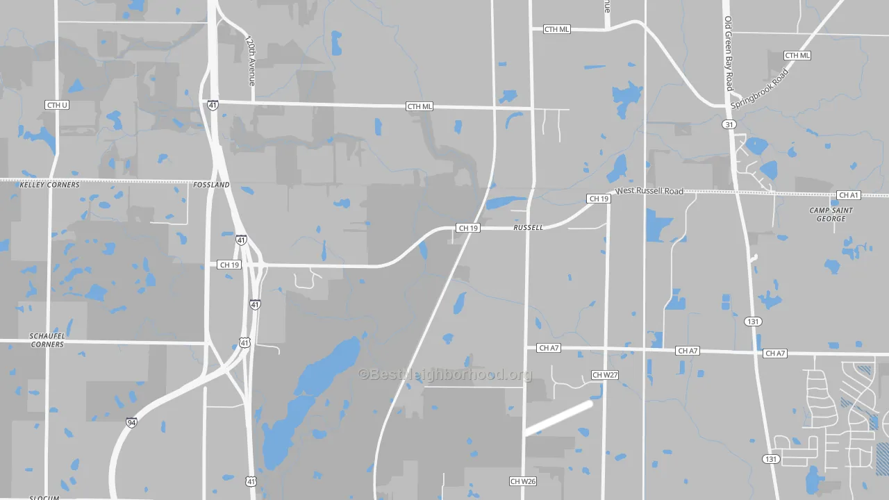 Transit Grade map of Russell, IL