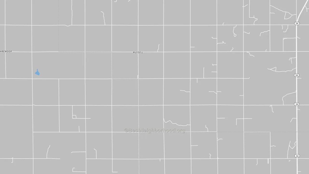 Transit Grade map of Russell, OK