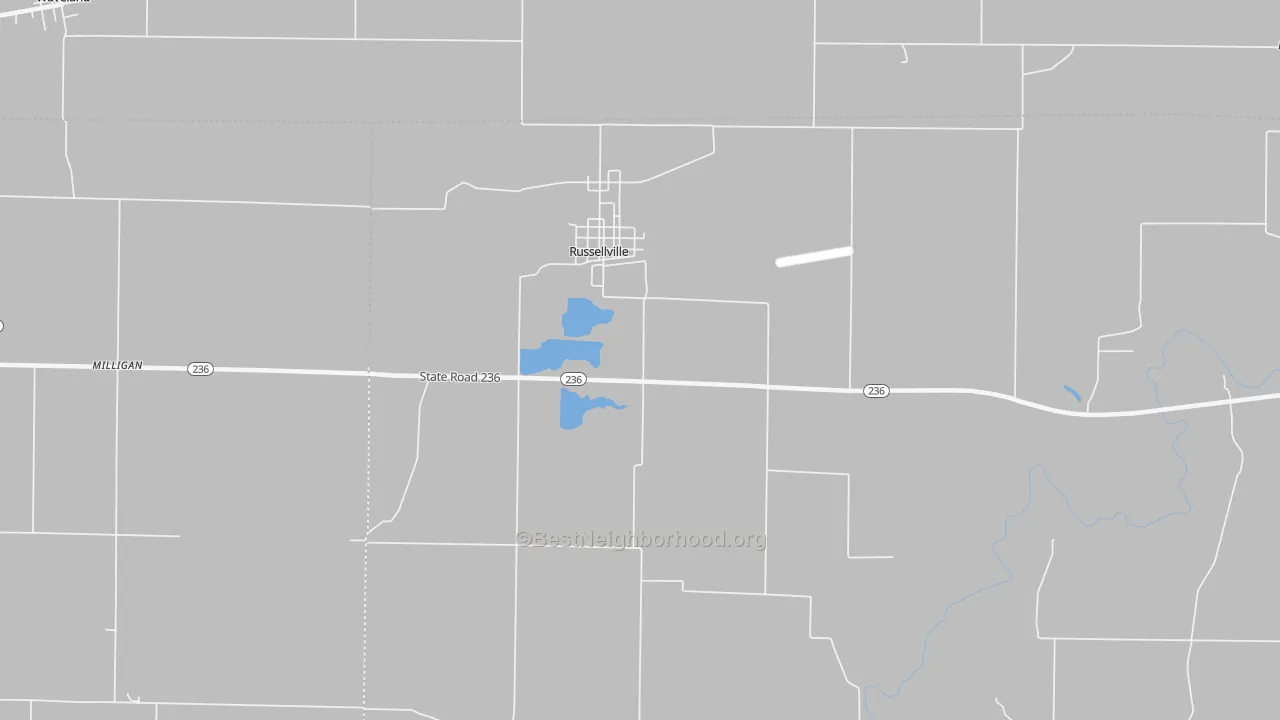 Transit Grade map of Russellville, IN