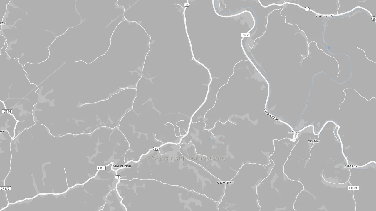 Transit Grade map of Russet, WV