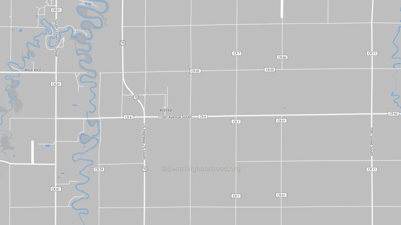 Transit Grade map of Rustad, MN