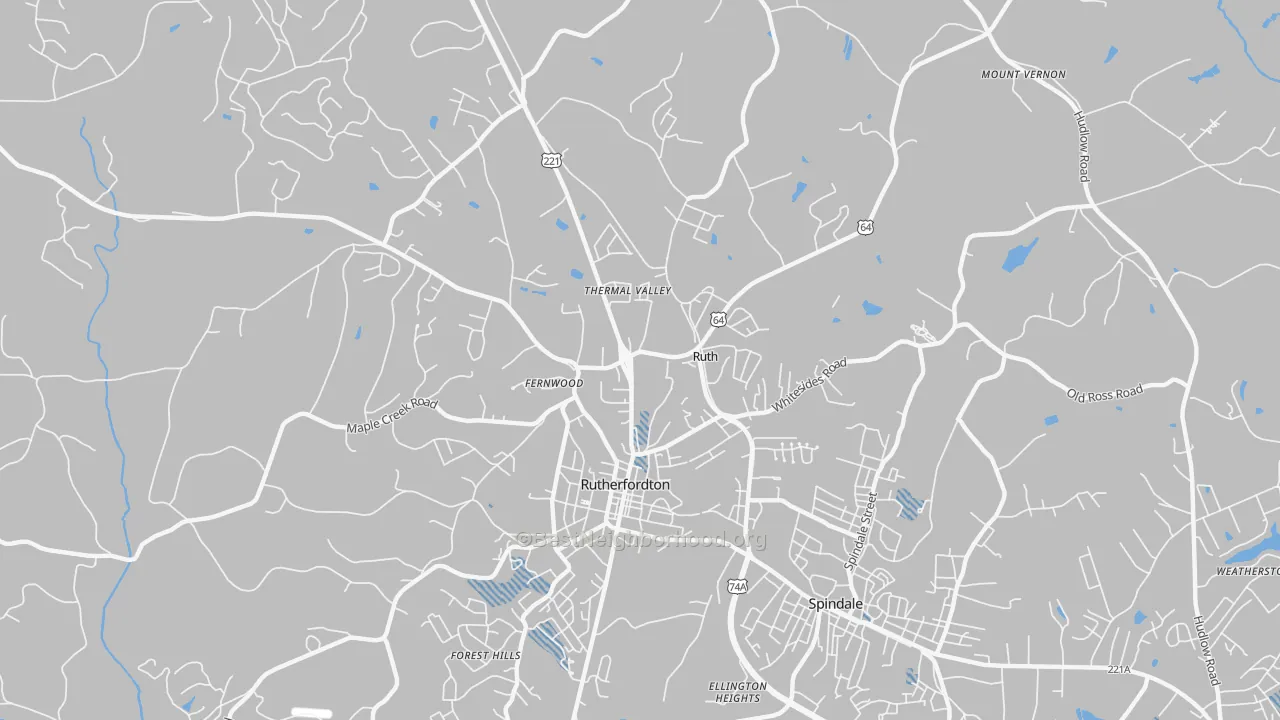 Transit Grade map of Ruth, NC