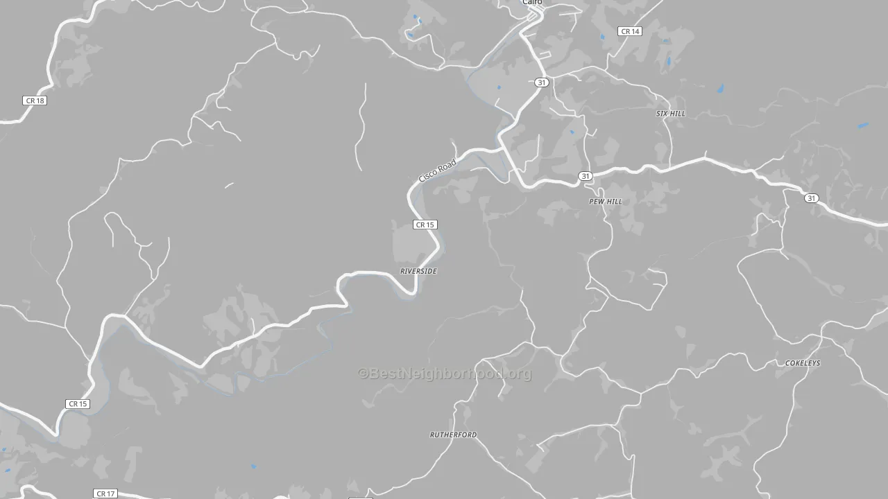 Transit Grade map of Rutherford, WV