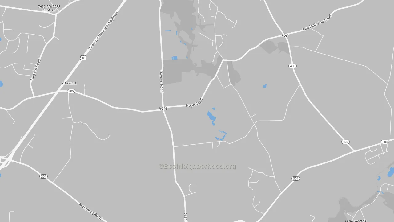 Transit Grade map of Ruthsburg, MD