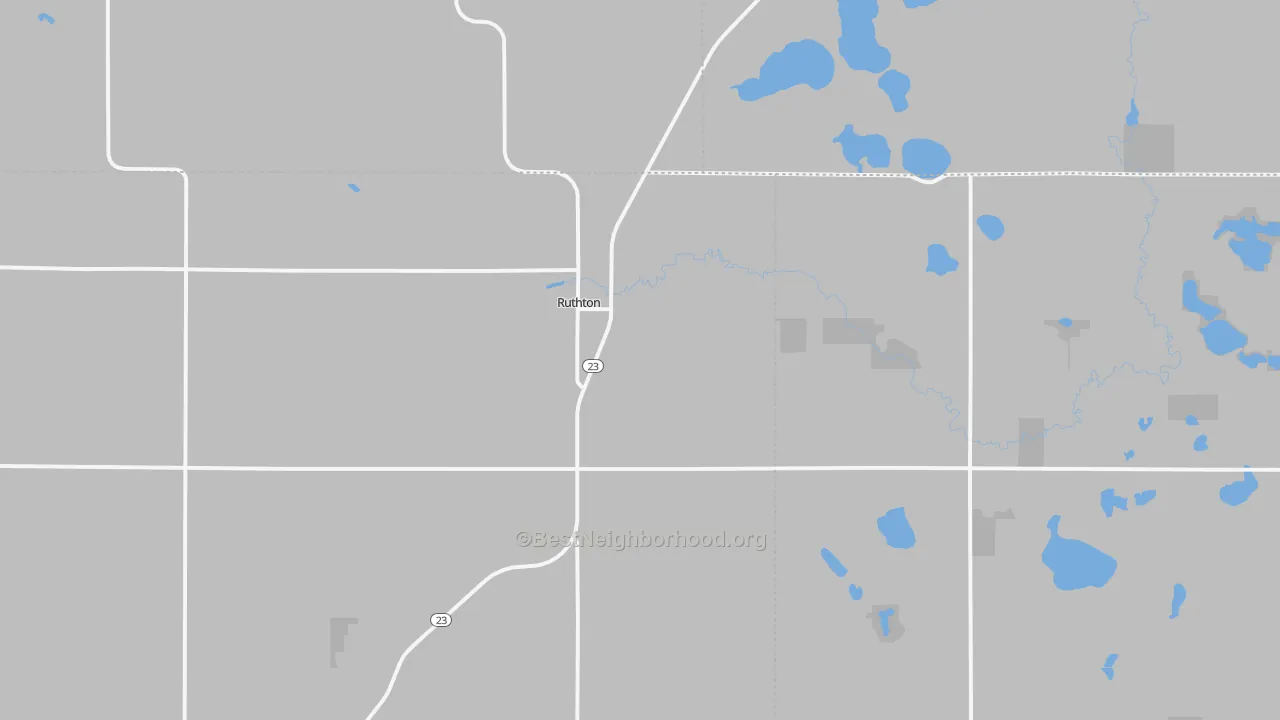 Transit Grade map of Ruthton, MN