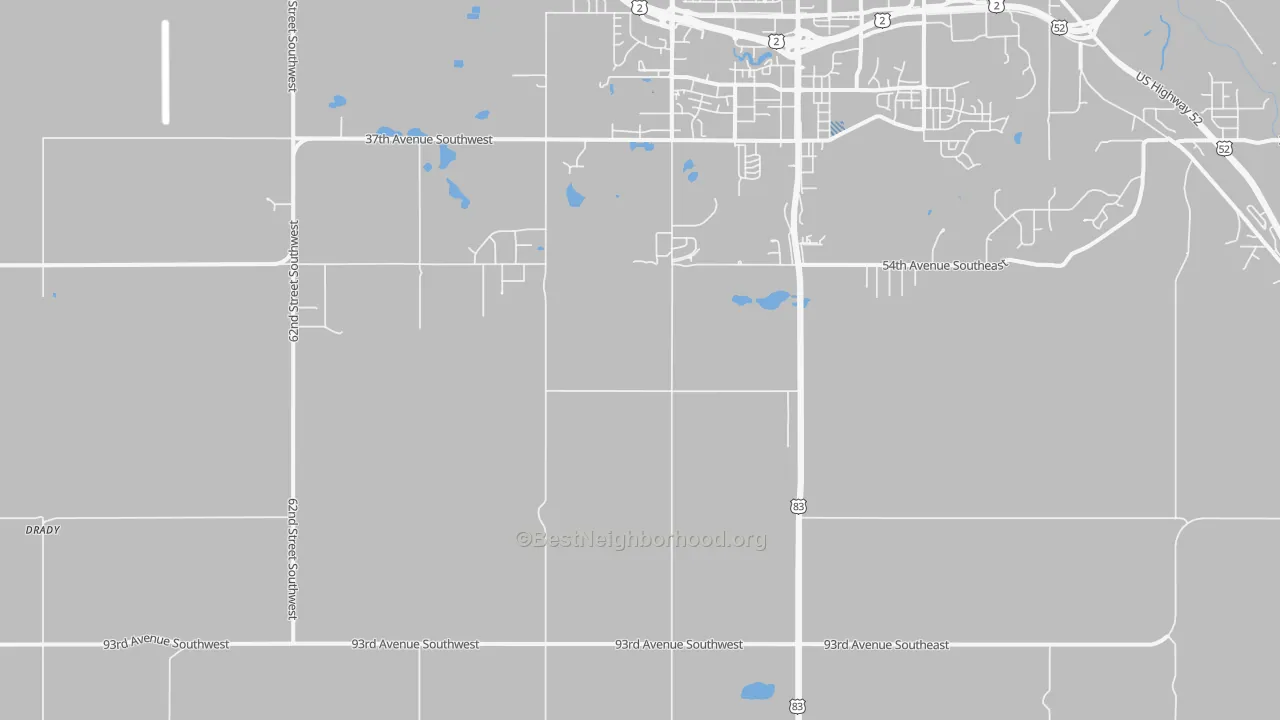 Transit Grade map of Ruthville, ND