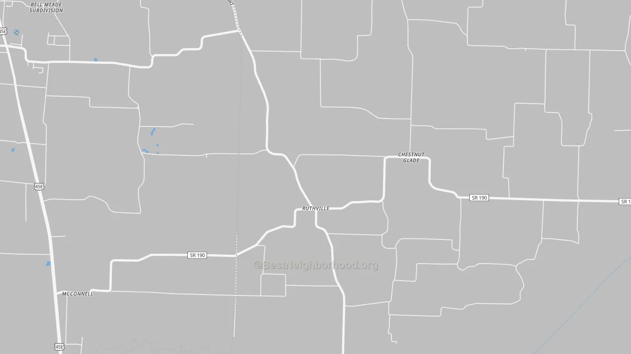 Transit Grade map of Ruthville, TN