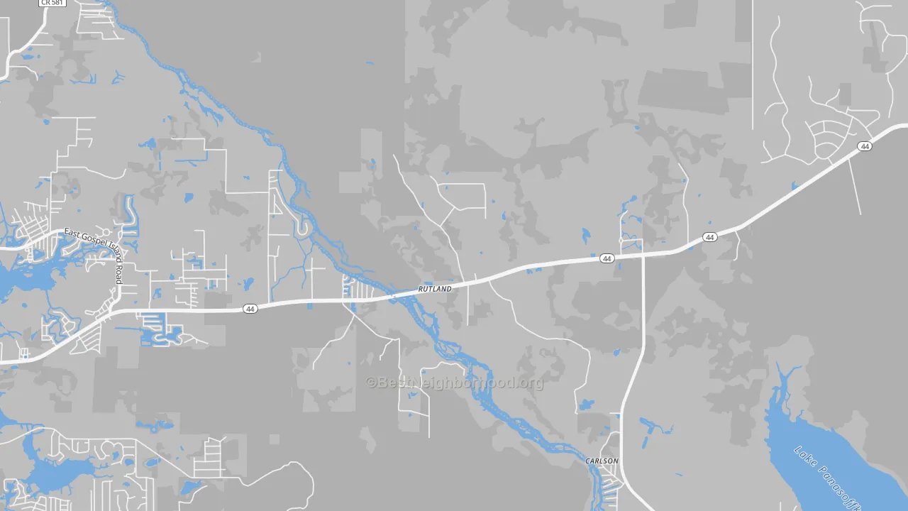 Transit Grade map of Rutland, FL