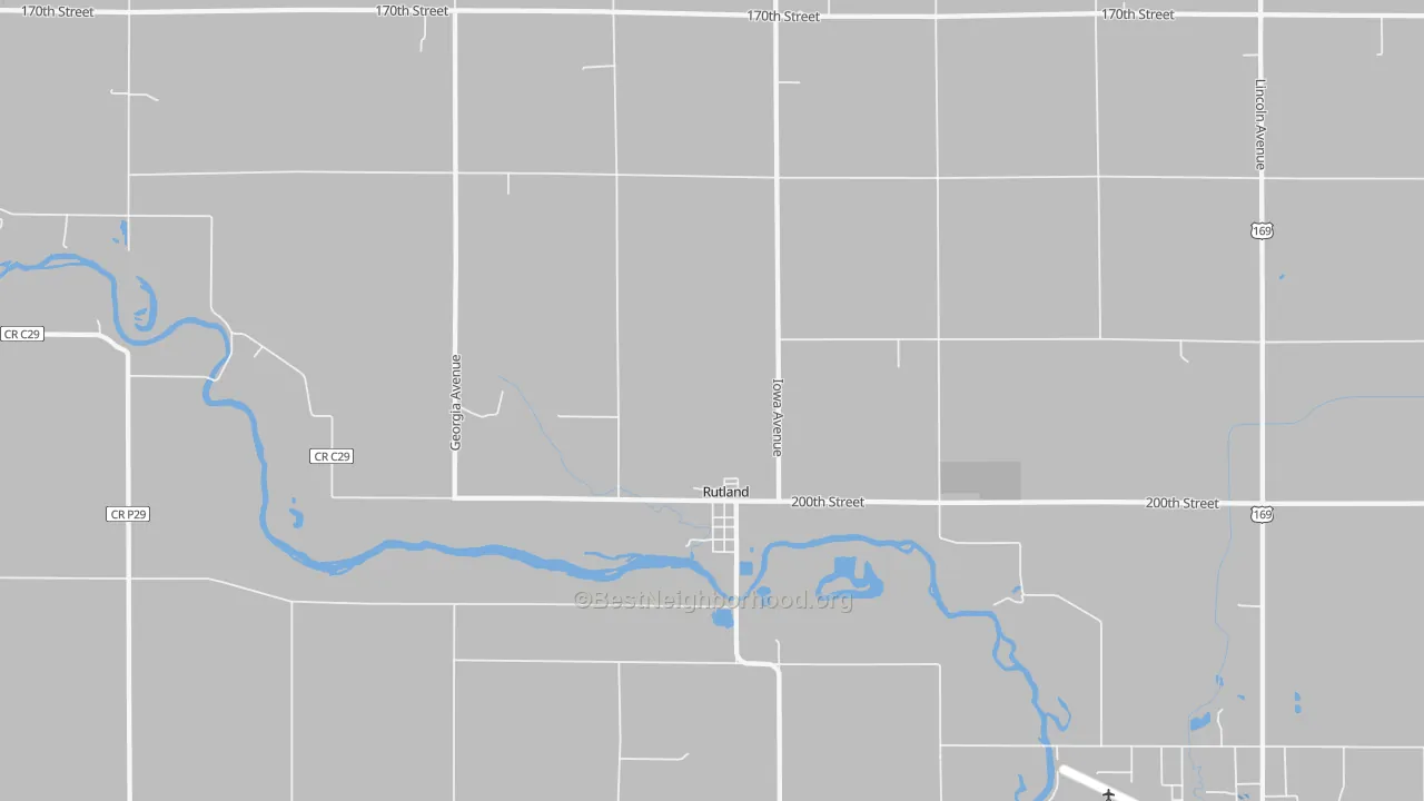Transit Grade map of Rutland, IA