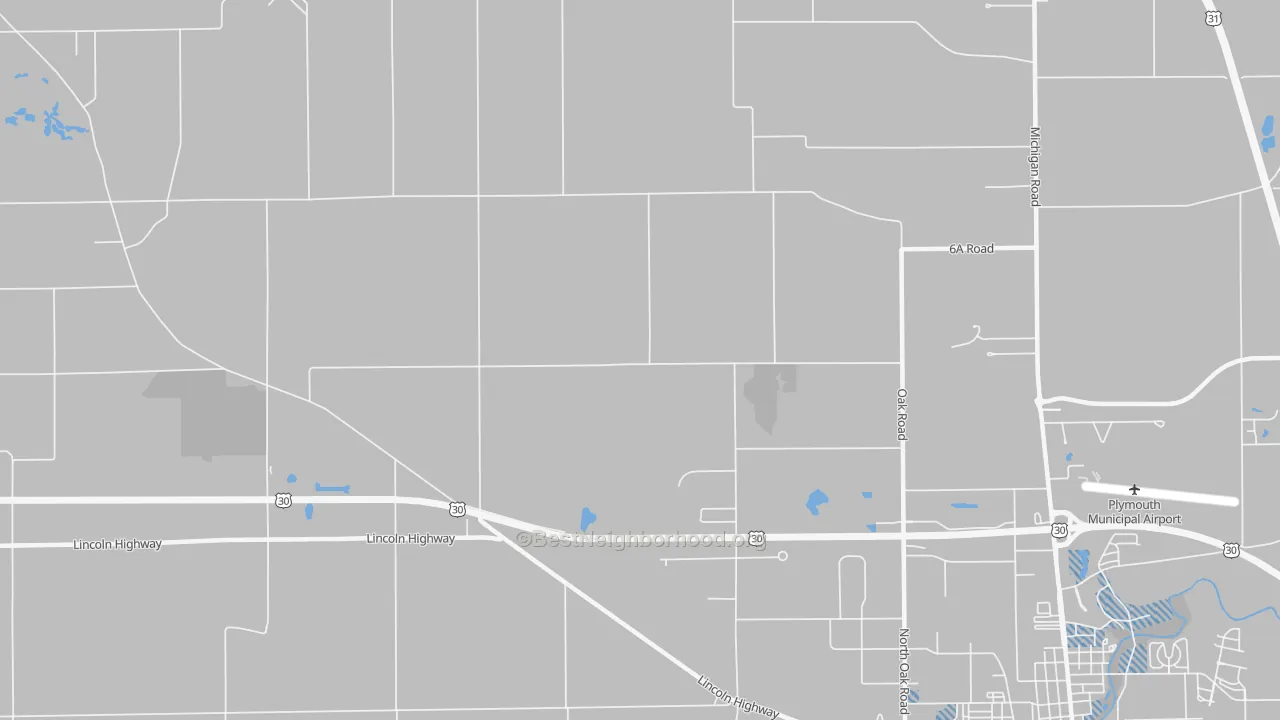Transit Grade map of Rutland, IN