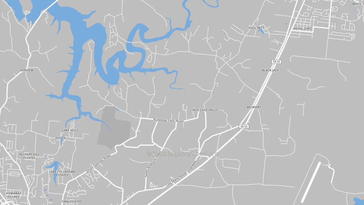 Transit Grade map of Rutledge Falls, TN
