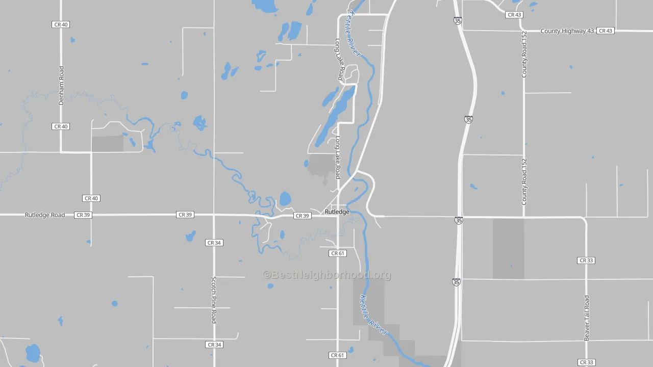 Transit Grade map of Rutledge, MN