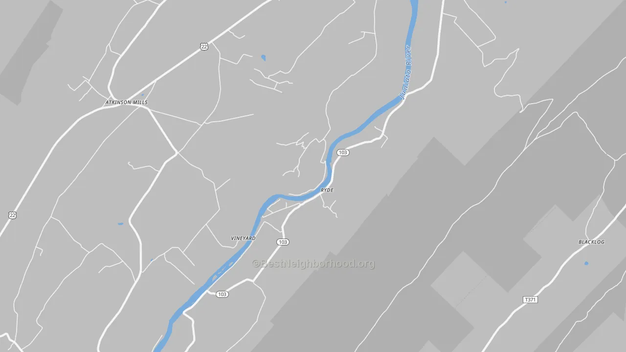 Transit Grade map of Ryde, PA