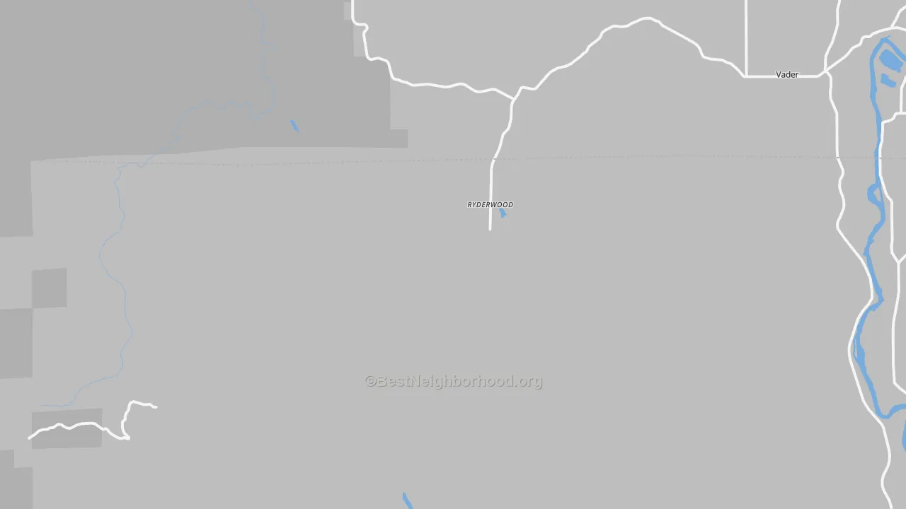 Transit Grade map of Ryderwood, WA