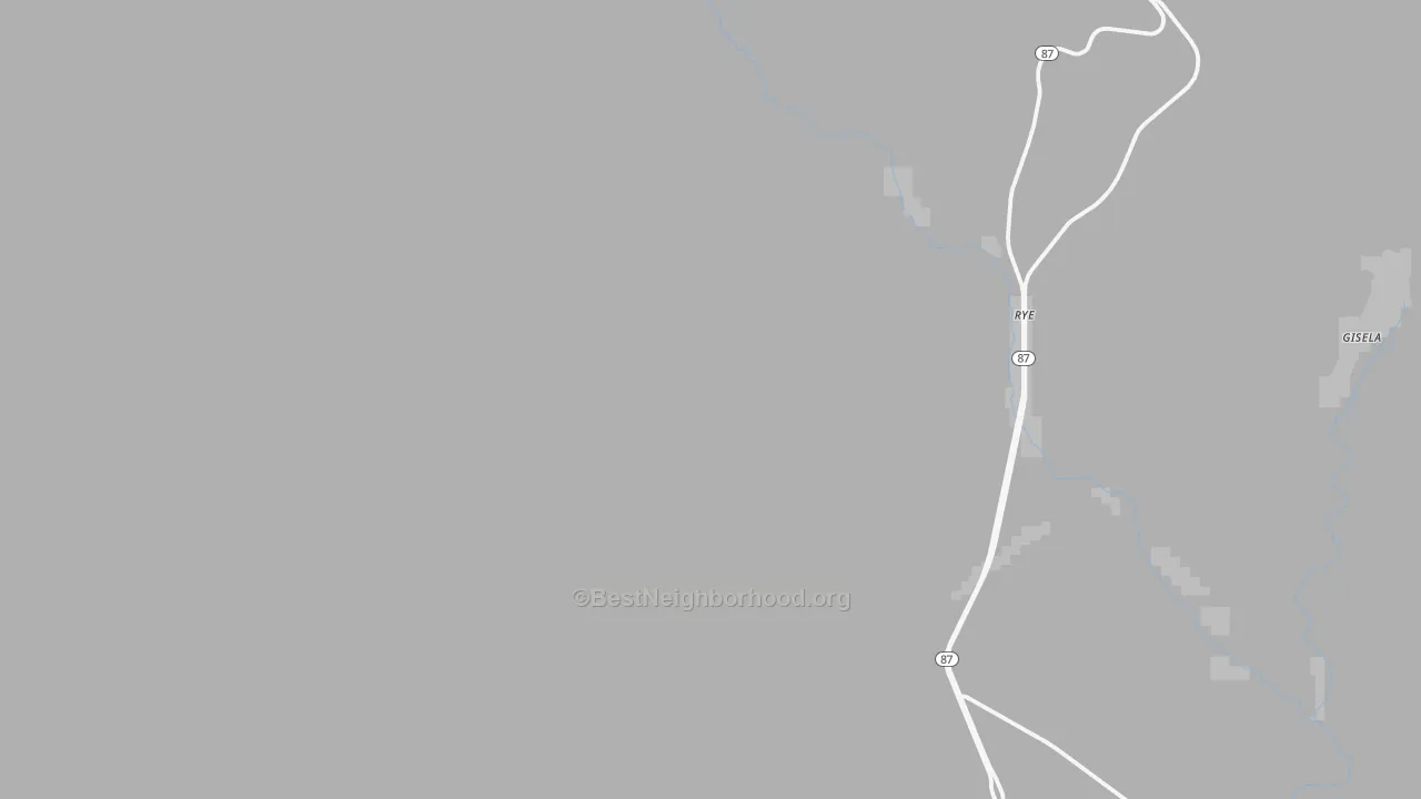 Transit Grade map of Rye, AZ