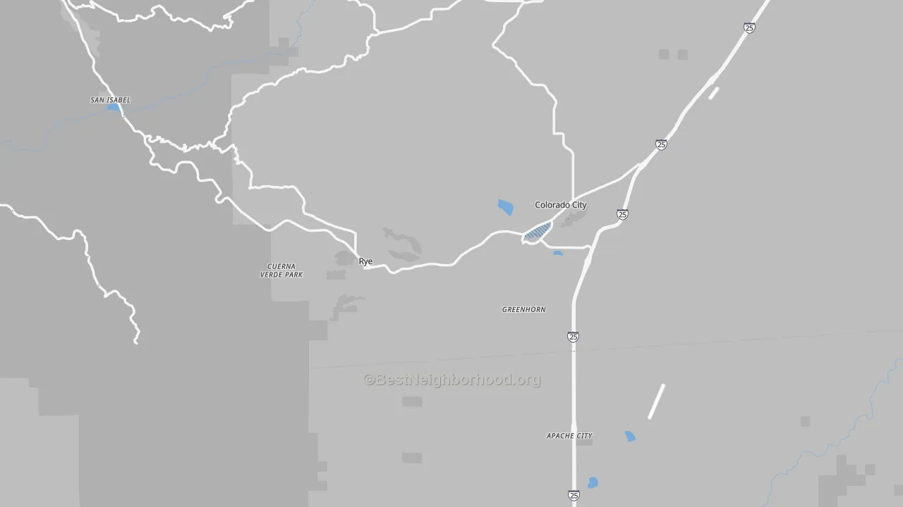 Transit Grade map of Rye, CO