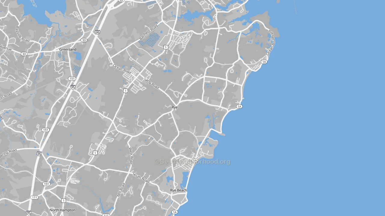 Transit Grade map of Rye, NH