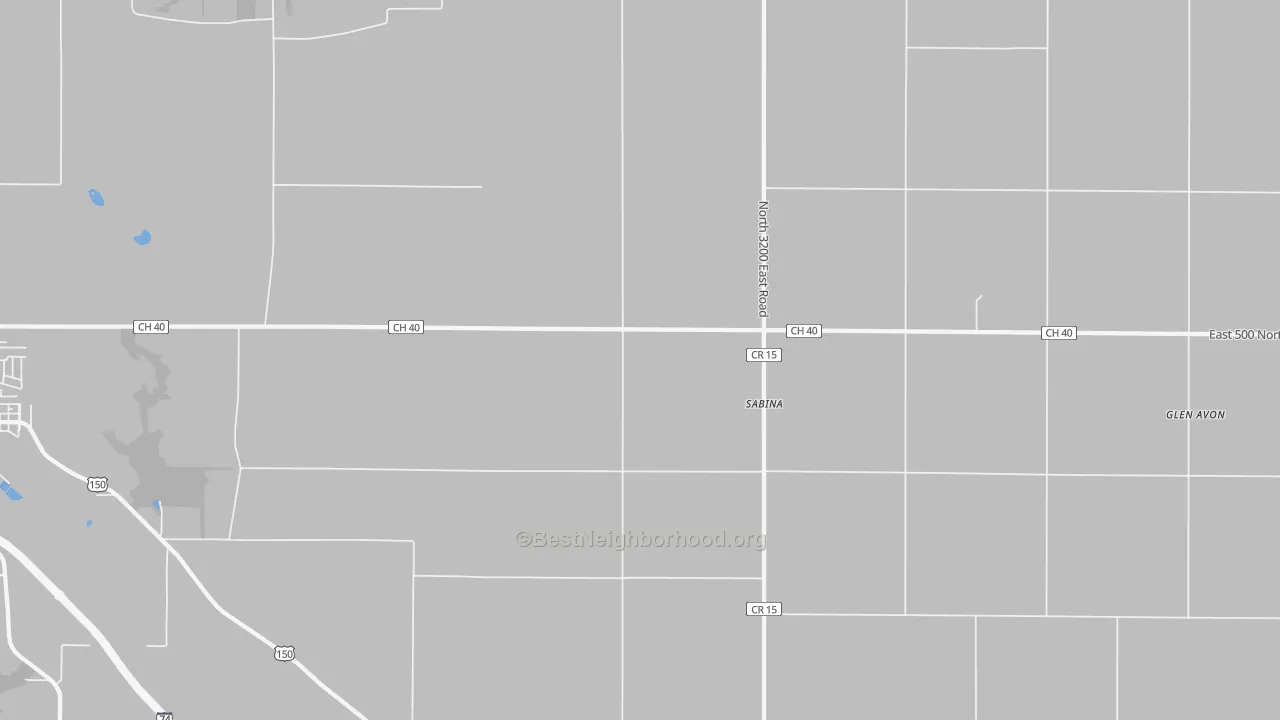 Transit Grade map of Sabina, IL