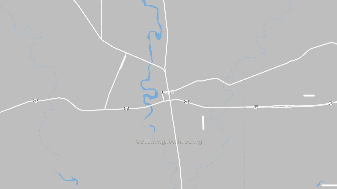 Transit Grade map of Sabinal, TX
