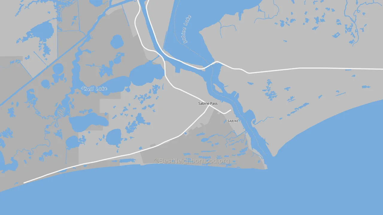 Transit Grade map of Sabine Pass, TX
