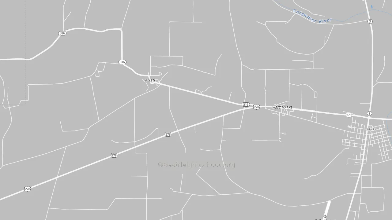 Transit Grade map of Sabino, MS