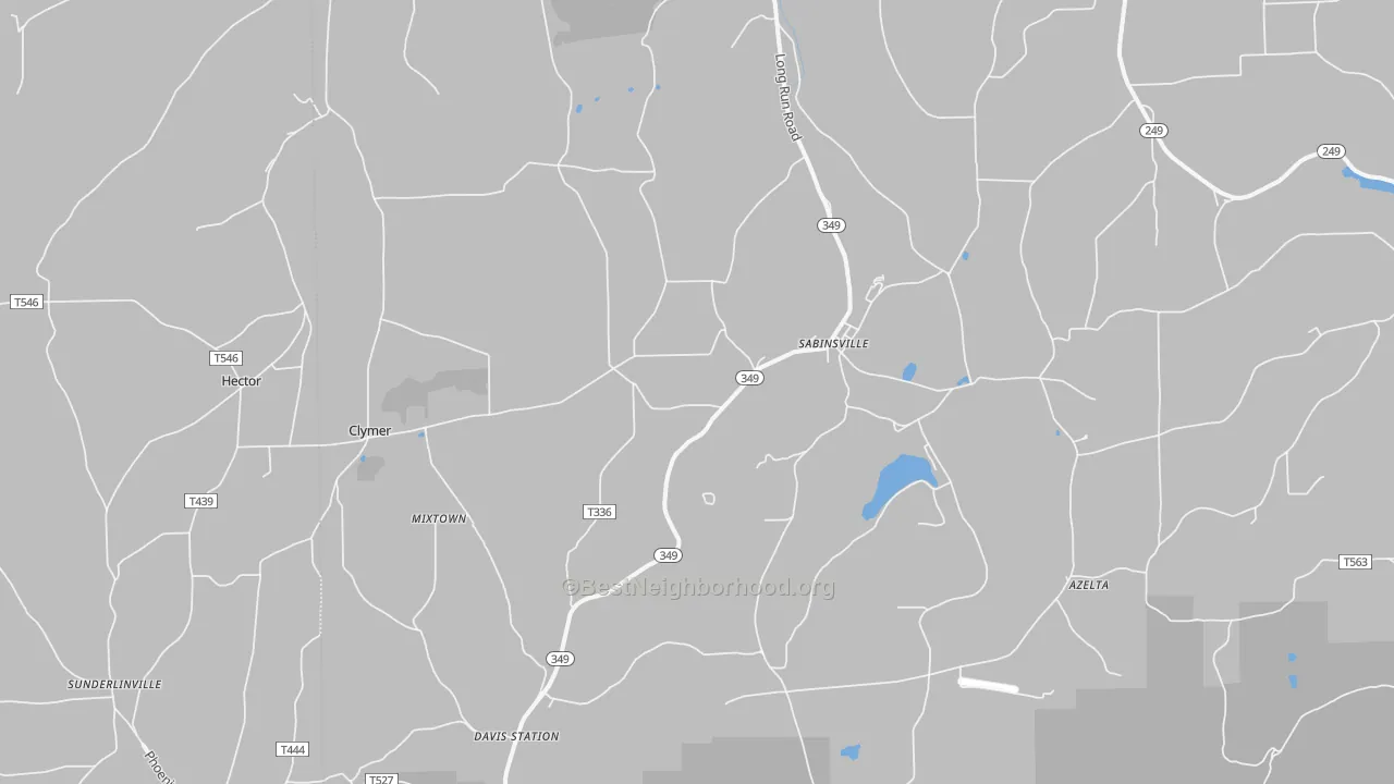 Transit Grade map of Sabinsville, PA