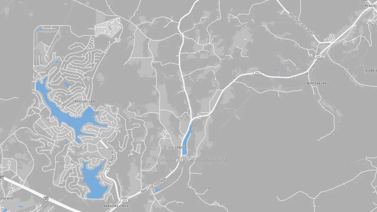 Transit Grade map of Sabula, PA