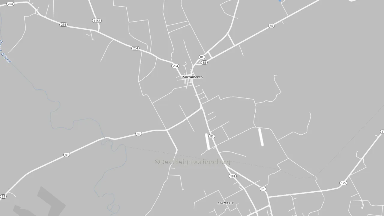 Transit Grade map of Sacramento, KY