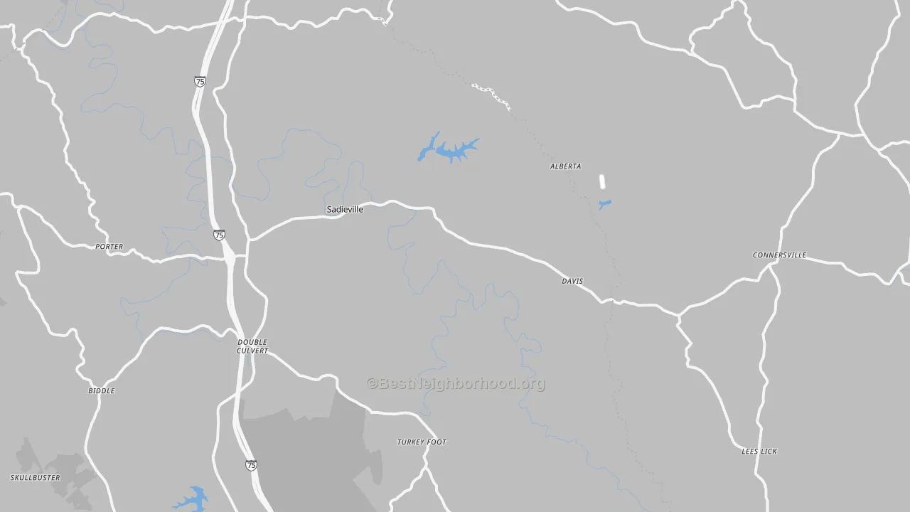 Transit Grade map of Sadieville, KY