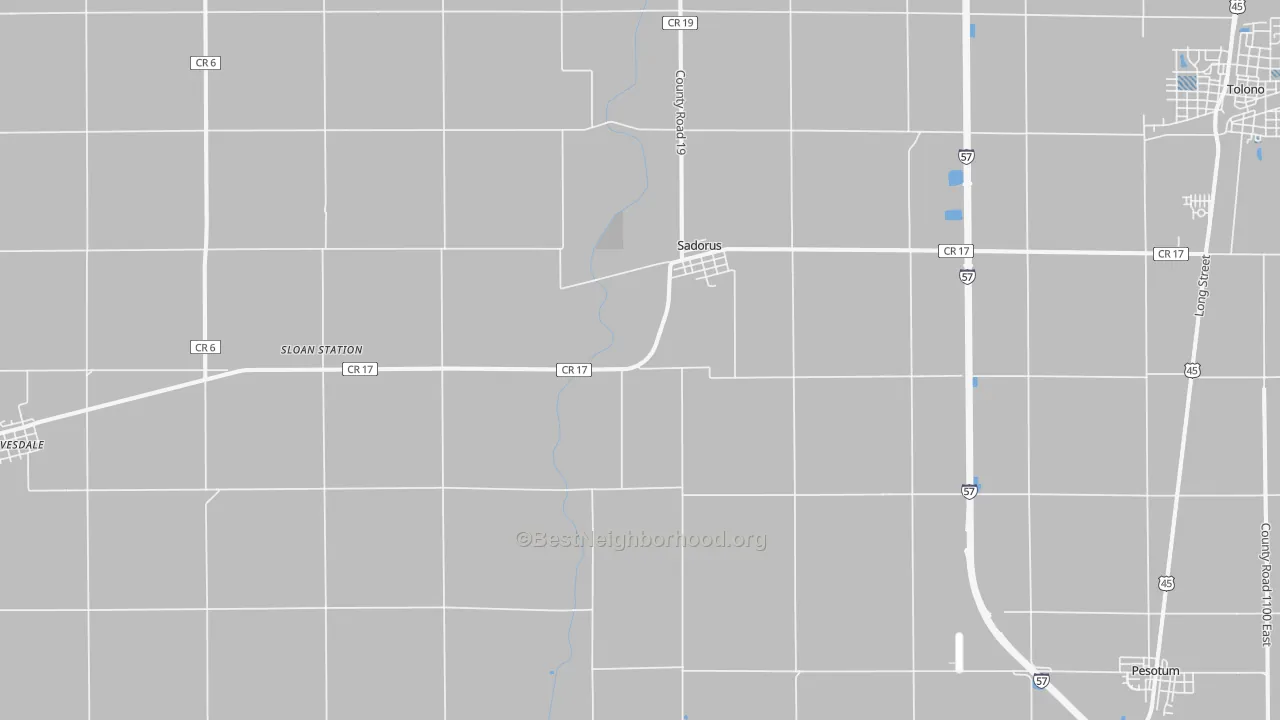Transit Grade map of Sadorus, IL