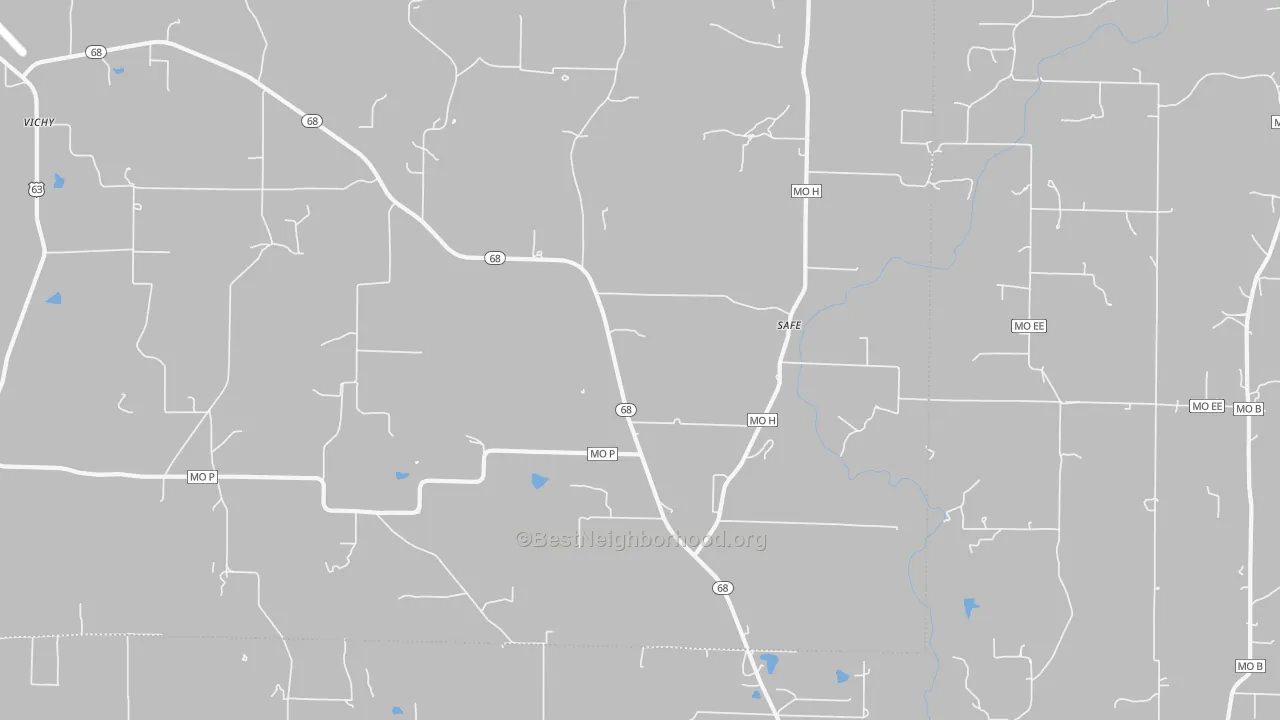Transit Grade map of Safe, MO