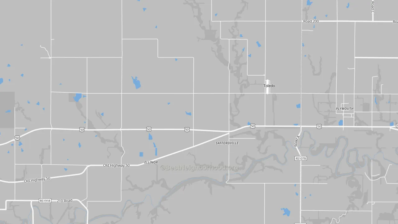 Transit Grade map of Saffordville, KS