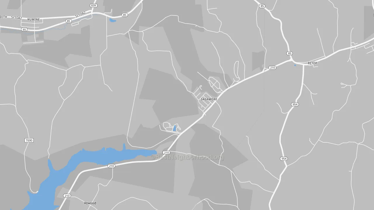 Transit Grade map of Sagamore, PA