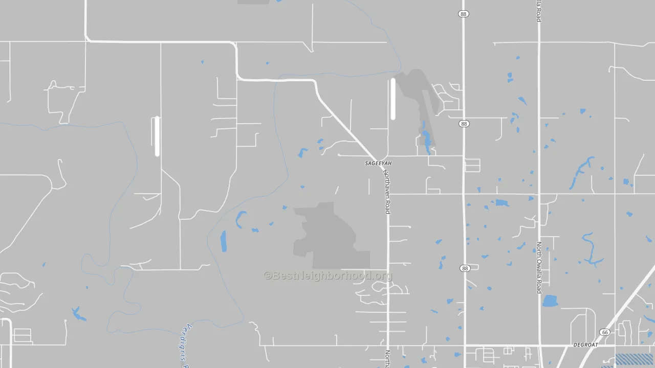 Transit Grade map of Sageeyah, OK