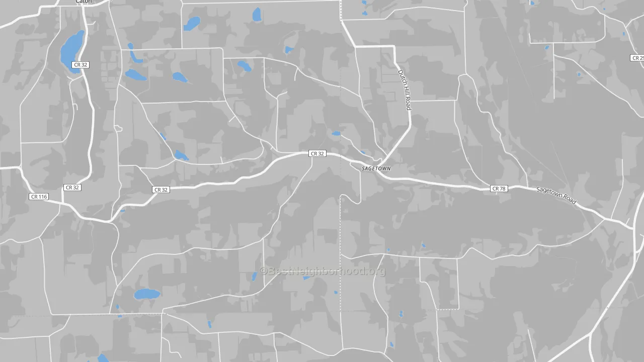 Transit Grade map of Sagetown, NY