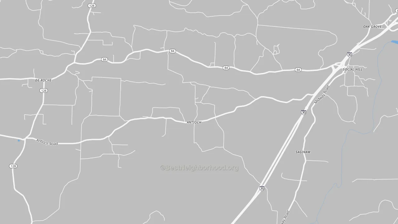 Transit Grade map of Saginaw, AR