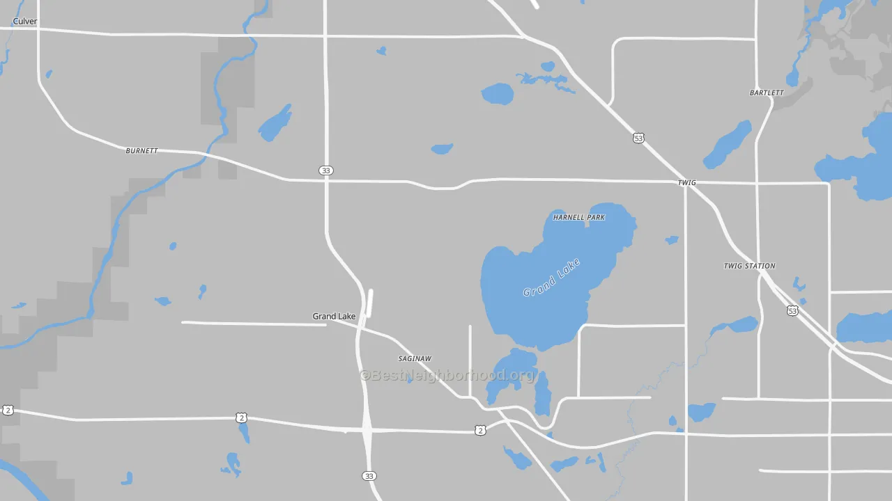 Transit Grade map of Saginaw, MN