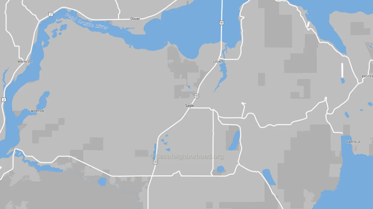 Transit Grade map of Sagle, ID