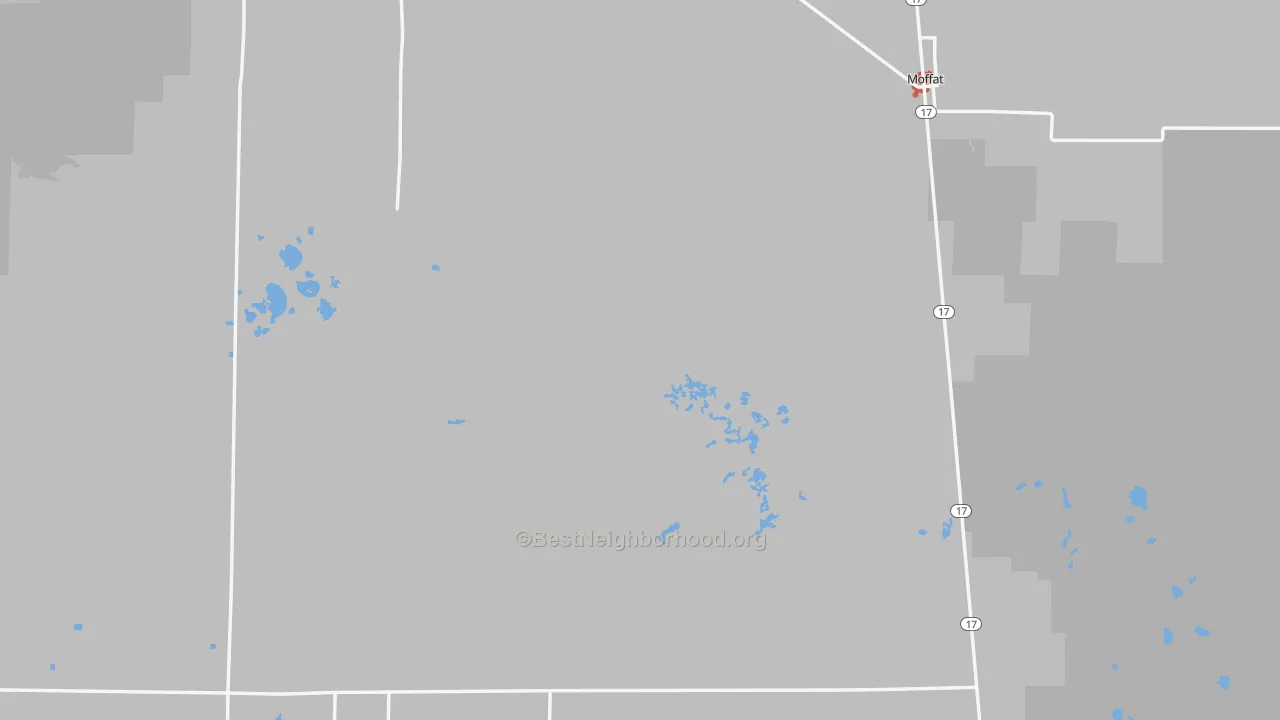 Transit Grade map of Saguache County, CO