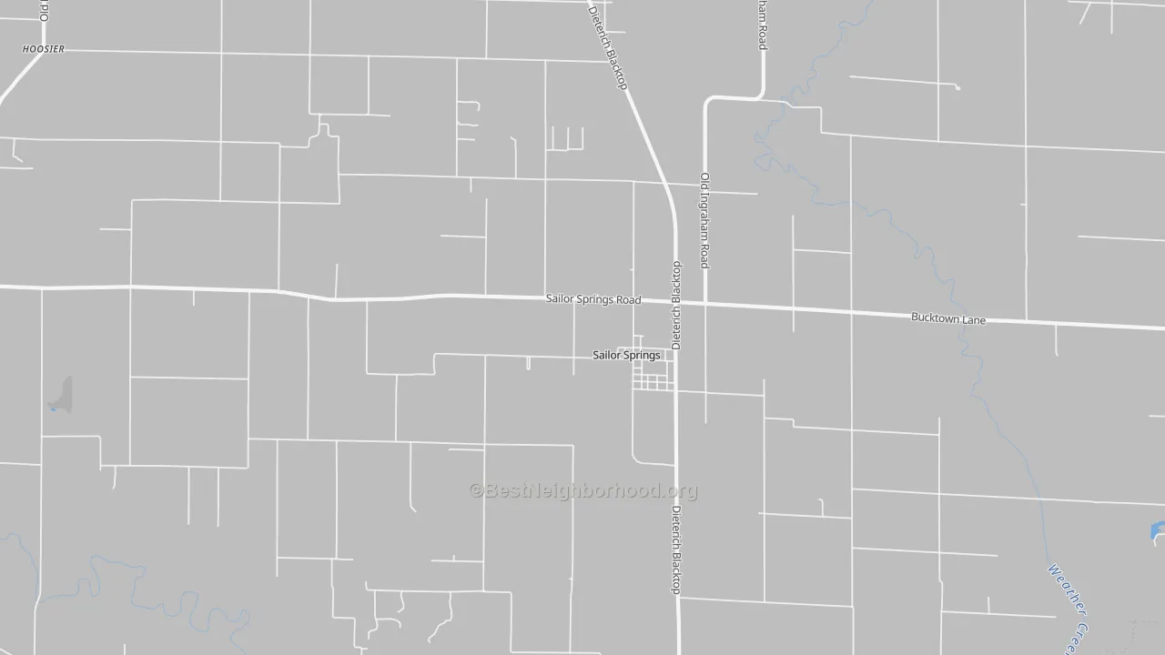 Transit Grade map of Sailor Springs, IL