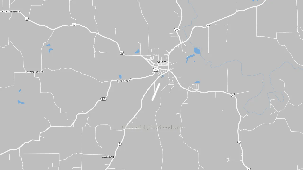 Transit Grade map of Salem, AR