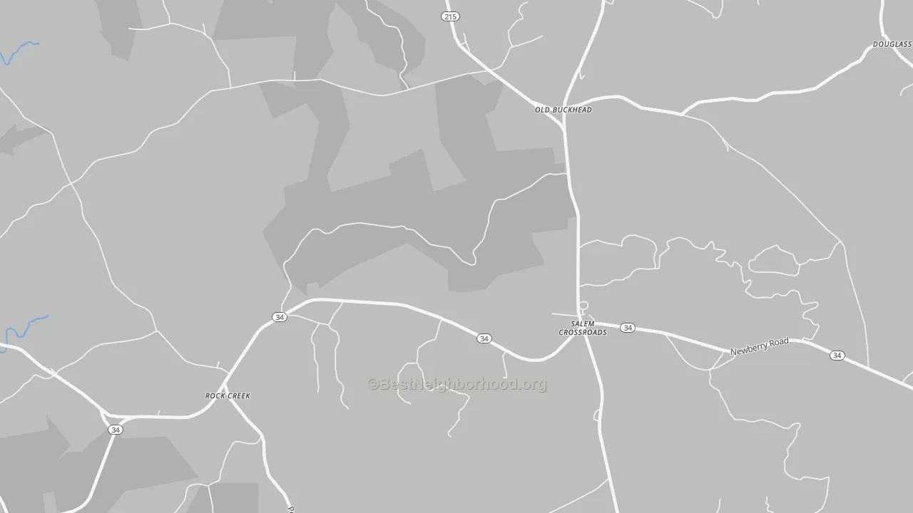 Transit Grade map of Salem Crossroads, SC