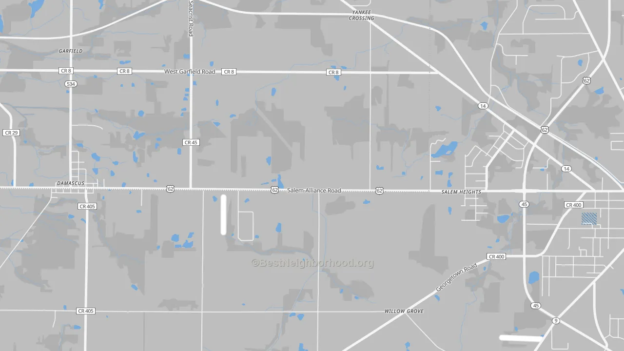 Transit Grade map of Salem Heights, OH