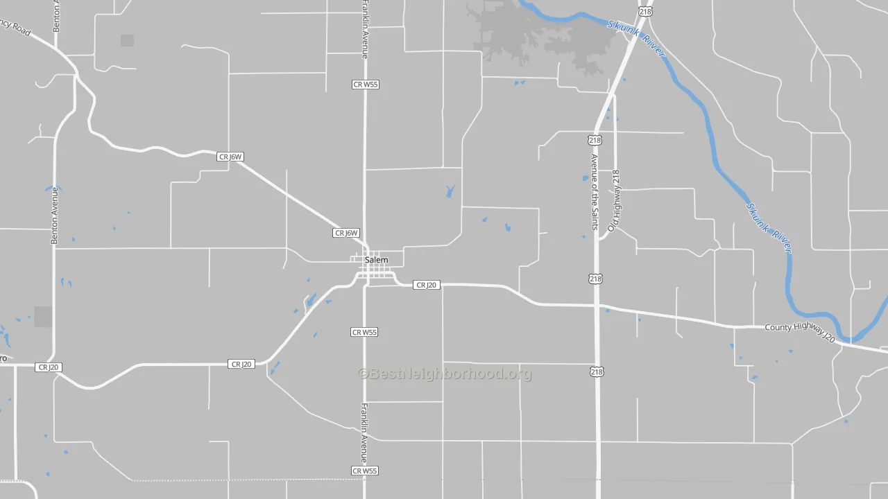 Transit Grade map of Salem, IA