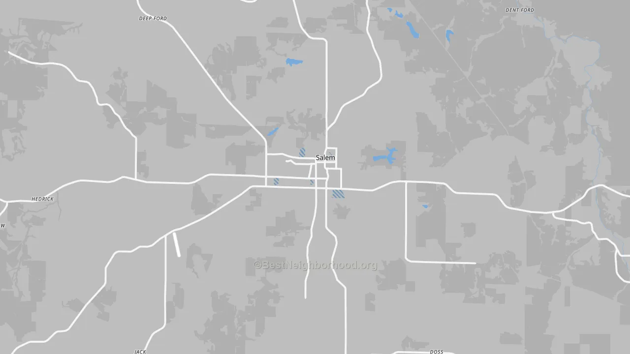 Transit Grade map of Salem, MO