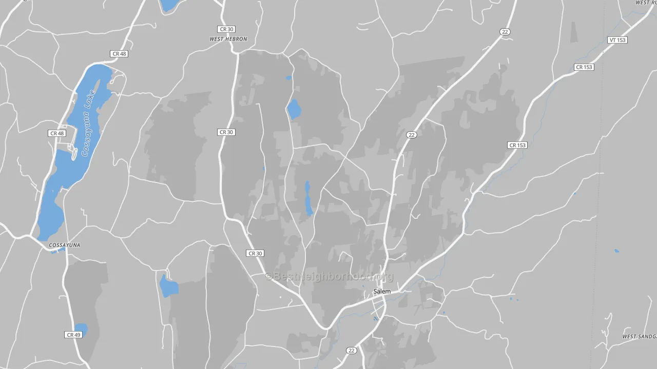 Transit Grade map of Salem, NY