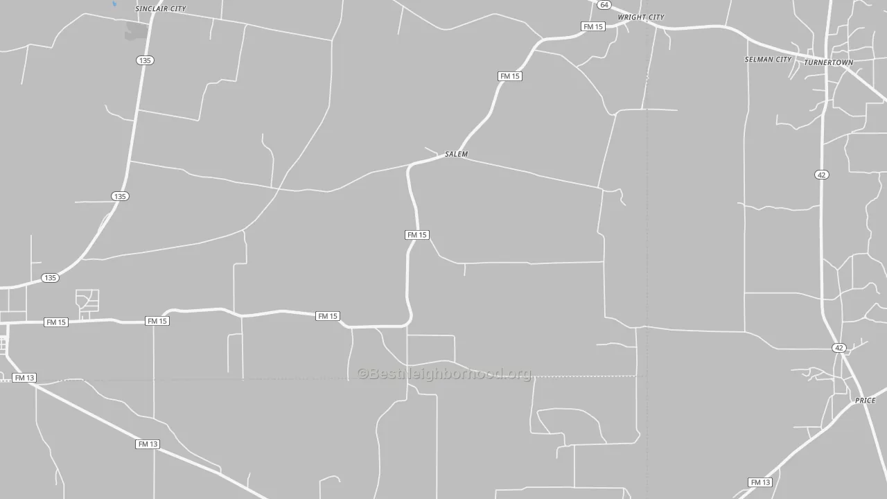 Transit Grade map of Salem, TX