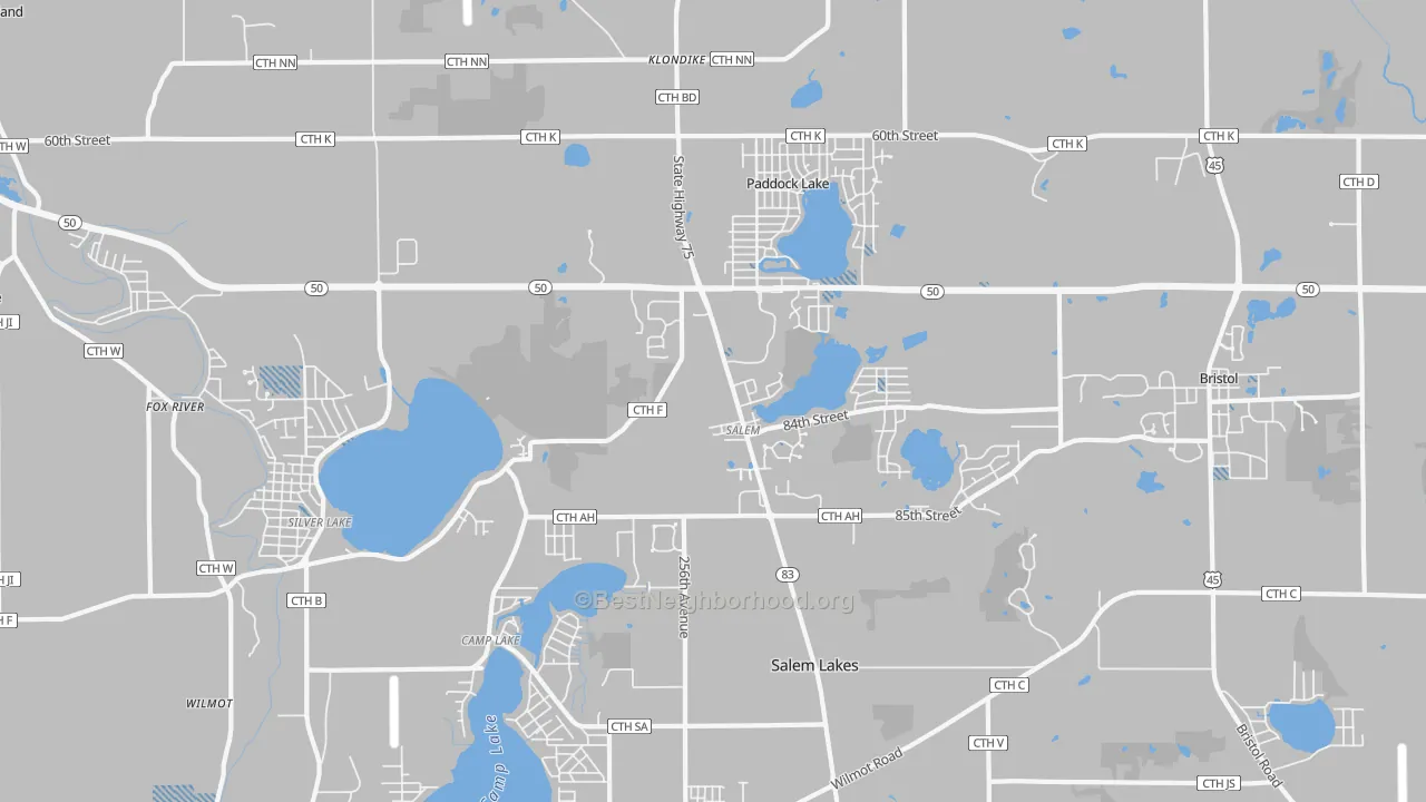 Transit Grade map of Salem, WI